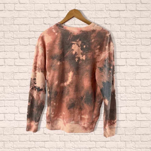 BRAND NEW! GOOD DAY BLEACHED TIE-DYE SWEATSHIRT - Picture 2 of 3